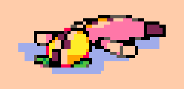 [68c135] https://www.pixilart.com/art/clean-curves-sr5zdd32d7682caws3 the blocky style comes from breaking this intentionally to make rough shapes and edges where you want