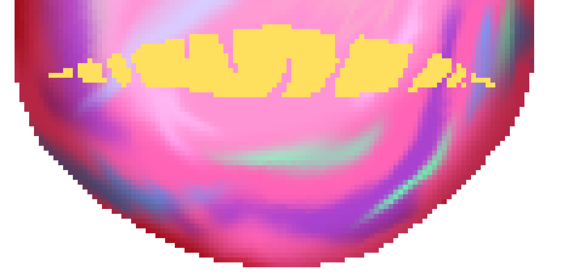 [777455] *The blob heard Marker.* H-hu-UH-? *It's voice being distorted, but having a small hint of Drawcia's voice.*