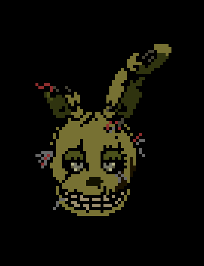 springtrap jumpscares ben and pins him down to the floor