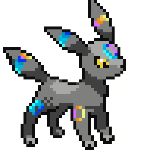 I'm done!!! inverted rainbow shiny umbreon just put your chromebook ...