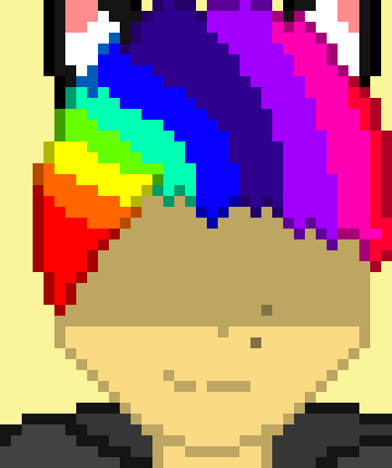 *is only visable for the two alberts and puts child rainbow safely on thr ground*ALRIGHTY WICH ONE OF YOU THREW HIM!?-rainbowfox2011