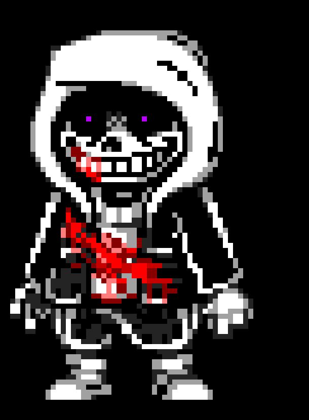Dusttale Last Genocide sans phase 1 and phase 2 (Without weapon cause I can't) - DST