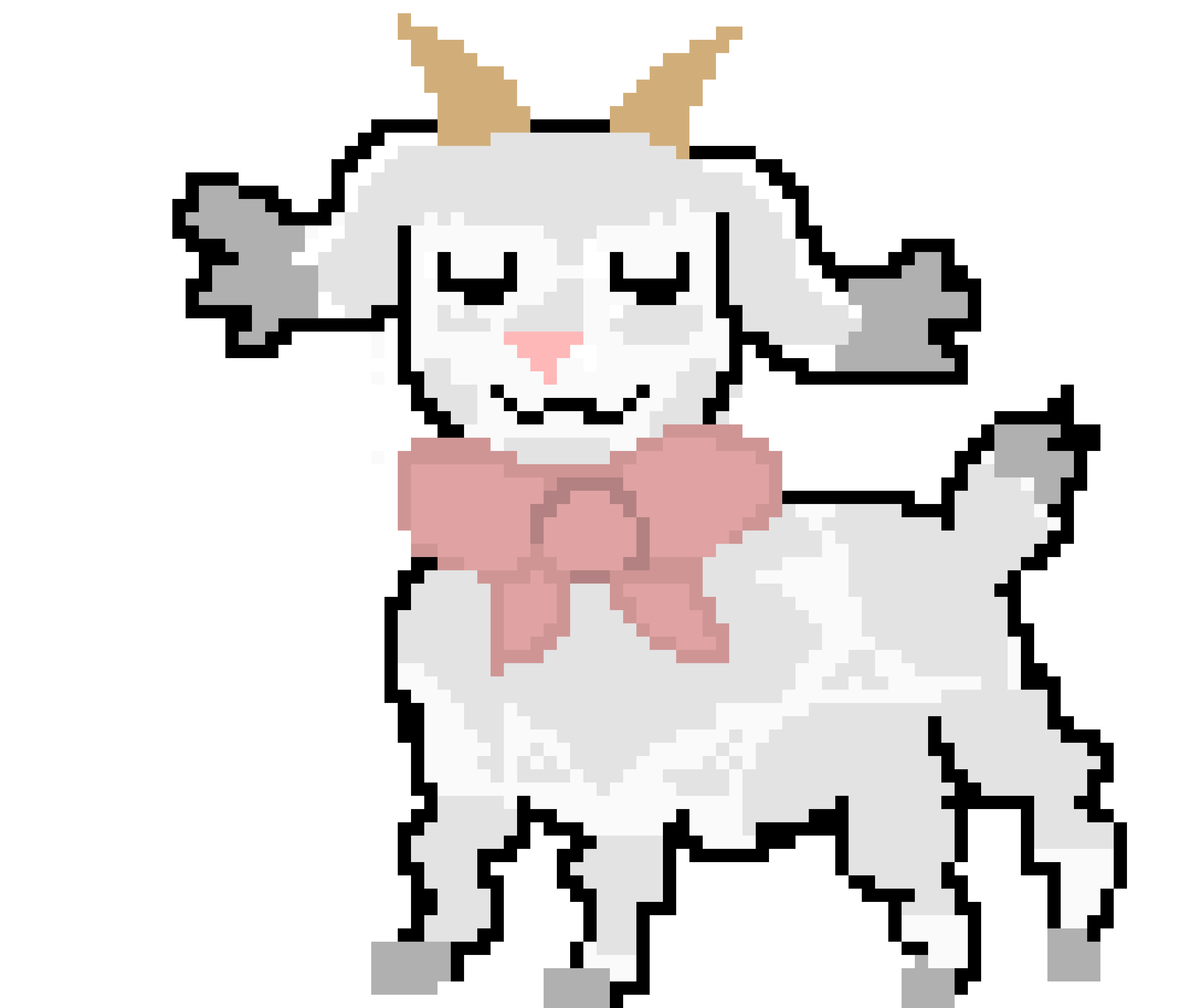 [876702] Mei the Goat (Male Version - Feral Sprite) *Eyes Closed and Thinking*