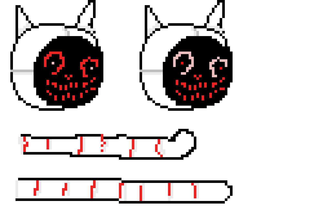 [6972ba] retro cat pixel horror