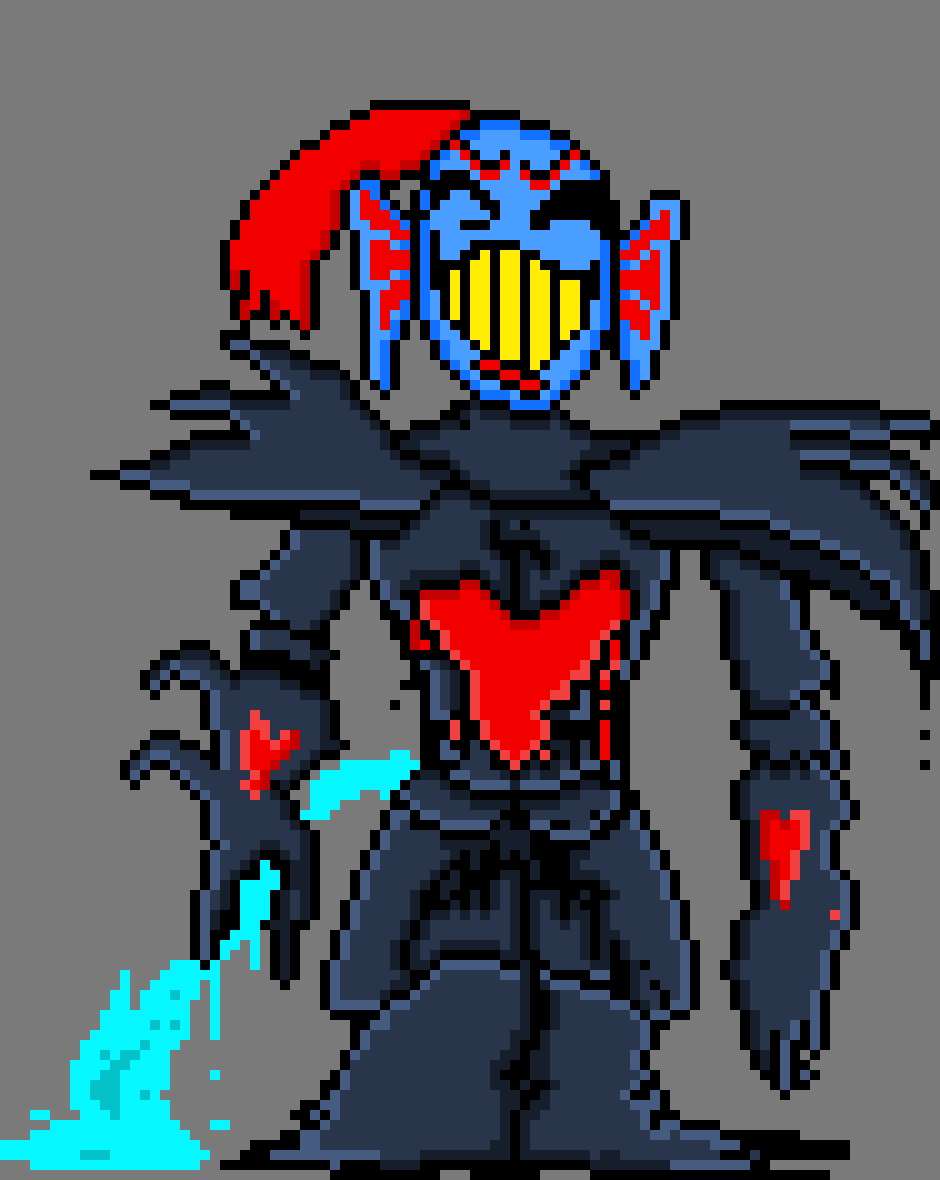 Undertale Undyne the Undying melt 2 (colored)