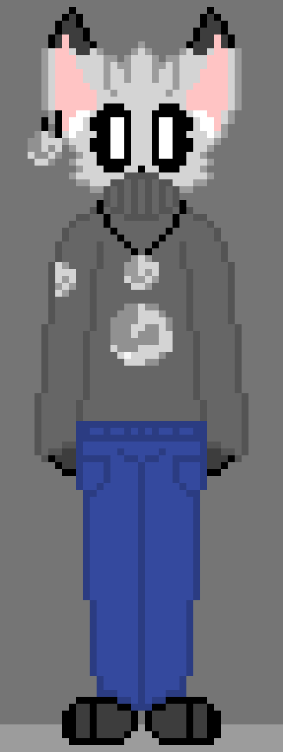 [0df4f5] This sprite was hard to make... I drew it on a tablet, ported it over to Paint 3D, compressed it to Pixel size, added in black outlines, and remade the entire sprite on PAM...