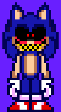 Whelp here you go,the first EXE with sharp yellow teeth | Pixel Art Maker
