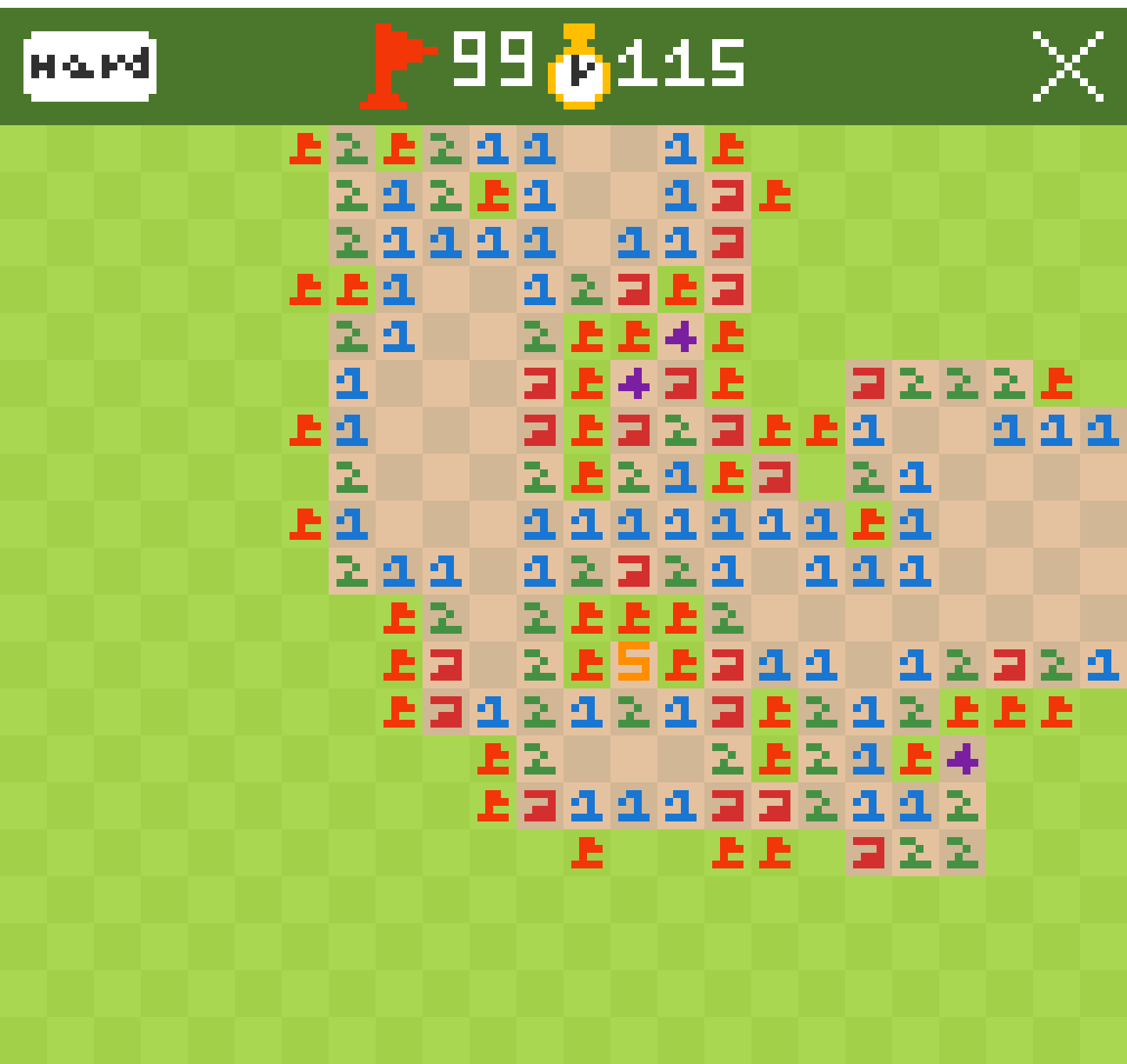 [c29aad] minesweeper save #4 gird+GUI+numbers+flagging