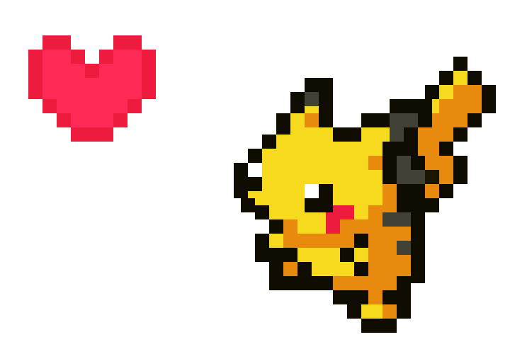 [0af2cf] Pikachu pixel 8bit