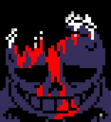 *(And arrived back at his cabin.) -HorrorTale Sans