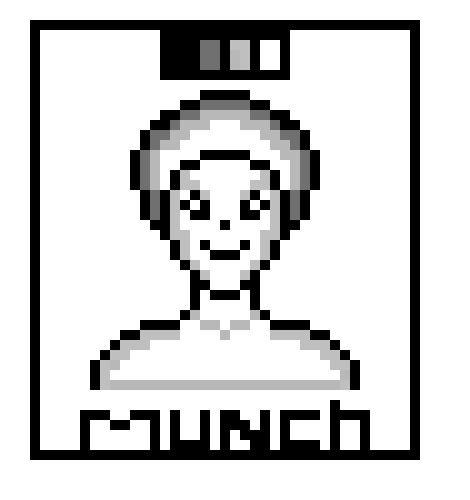 [05bc77] David Pixel Art Gray