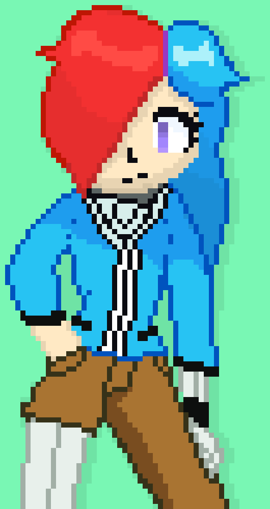 ( There, it looks a bit better. I also fixed the face, a bit. )