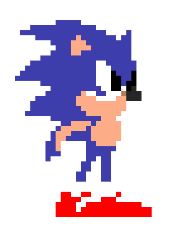 Sonic 1 Sprite, But Without Detail