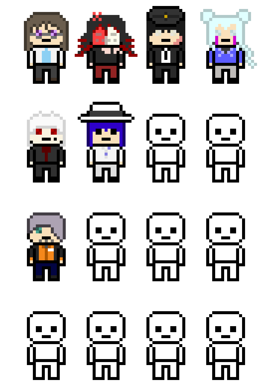 [b0f94e] danganronpa pixel sprite base