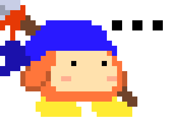 [777455] Y-yeah-- I think I'll have to stop you from using that green-machine again Kirby--