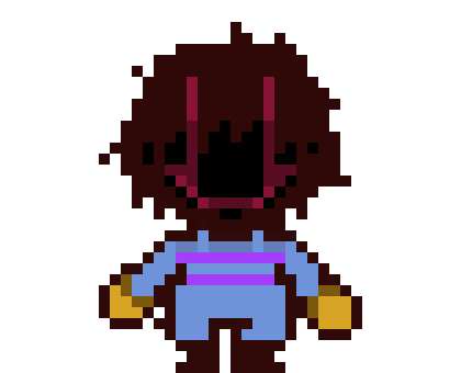 [ca1aff] Frisk [My Version Remake] {Spreading out arms}