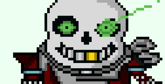 appears behind error and hits him from behind with the bone *