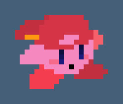 [1d710f] *Kirby took something out of his backpack and got the wheel ability*