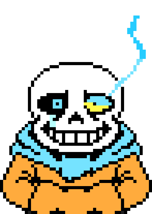 Underswap Sans The Skeleton Battle Sprite.