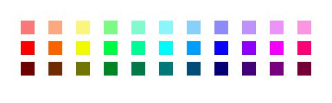 [31c21d] of all the colors + their hundreds of variants...