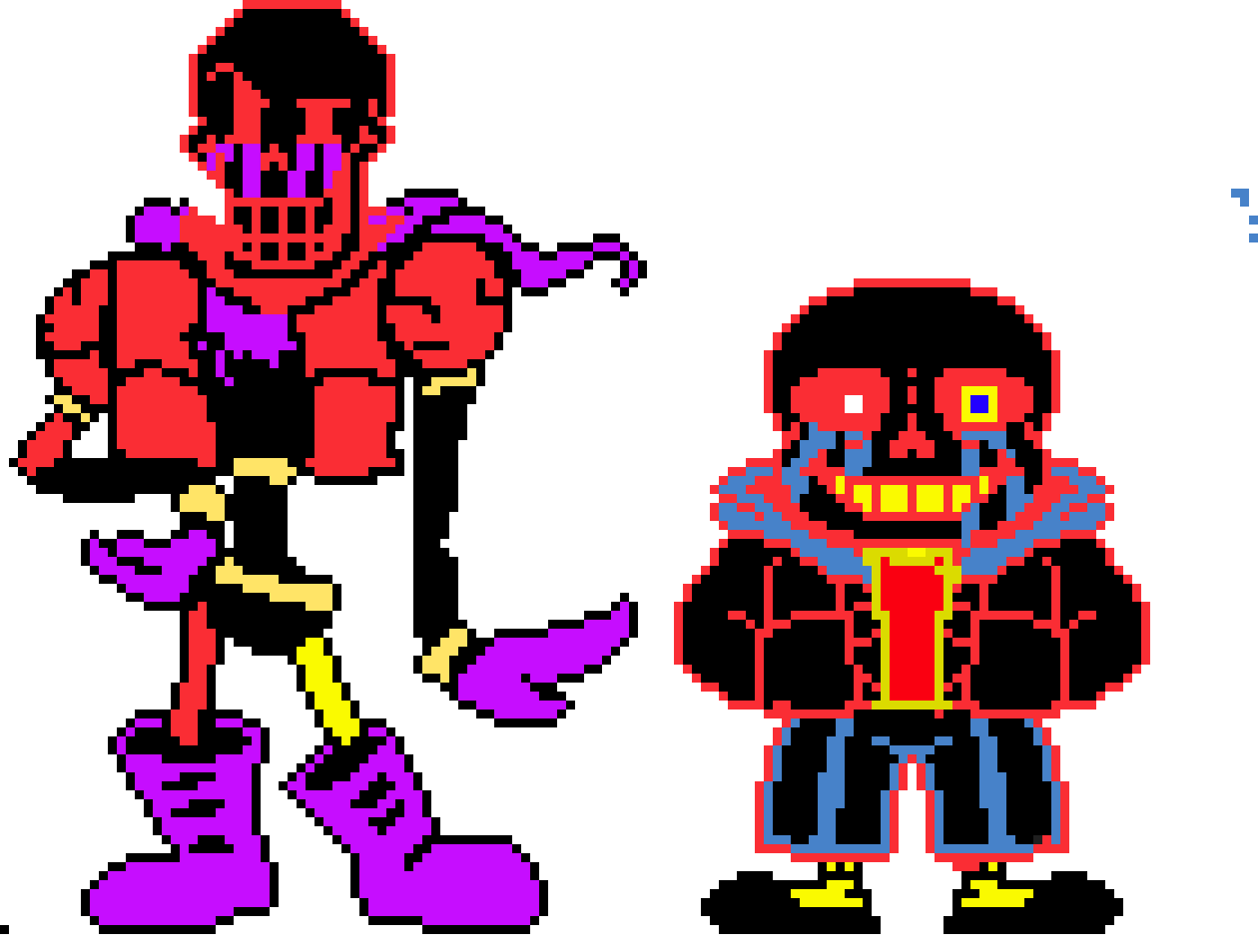error sans and papyrus