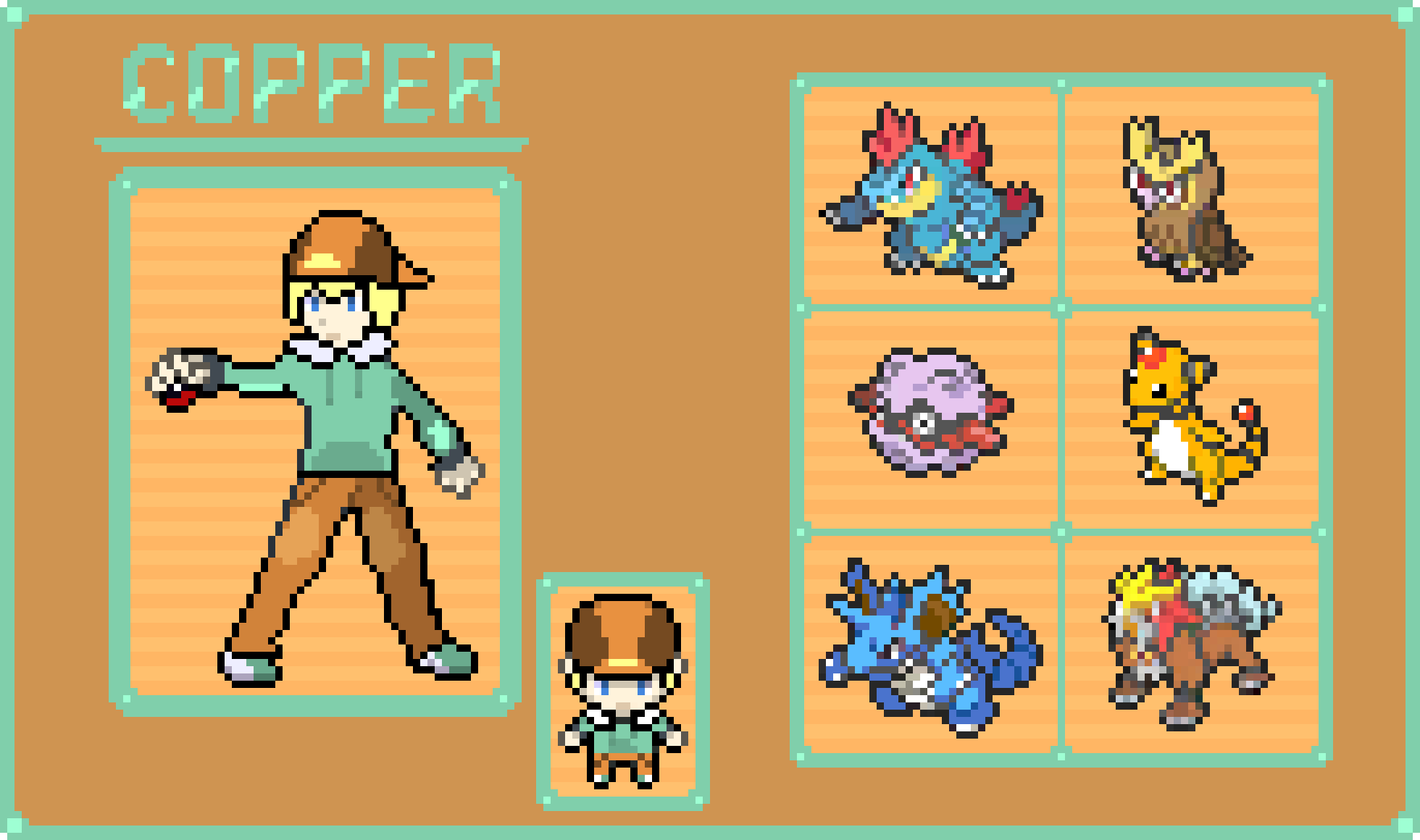 [0031a6] pokemon copper sprite + team final + shiny Nidoking