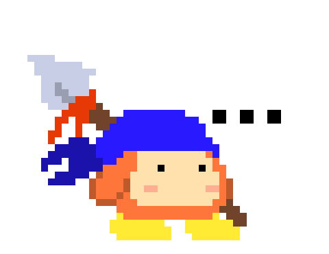 [777455] *Bandana dee threw a couple spears at Zan.* Look Zan- this REALLY isn't a good time for this---