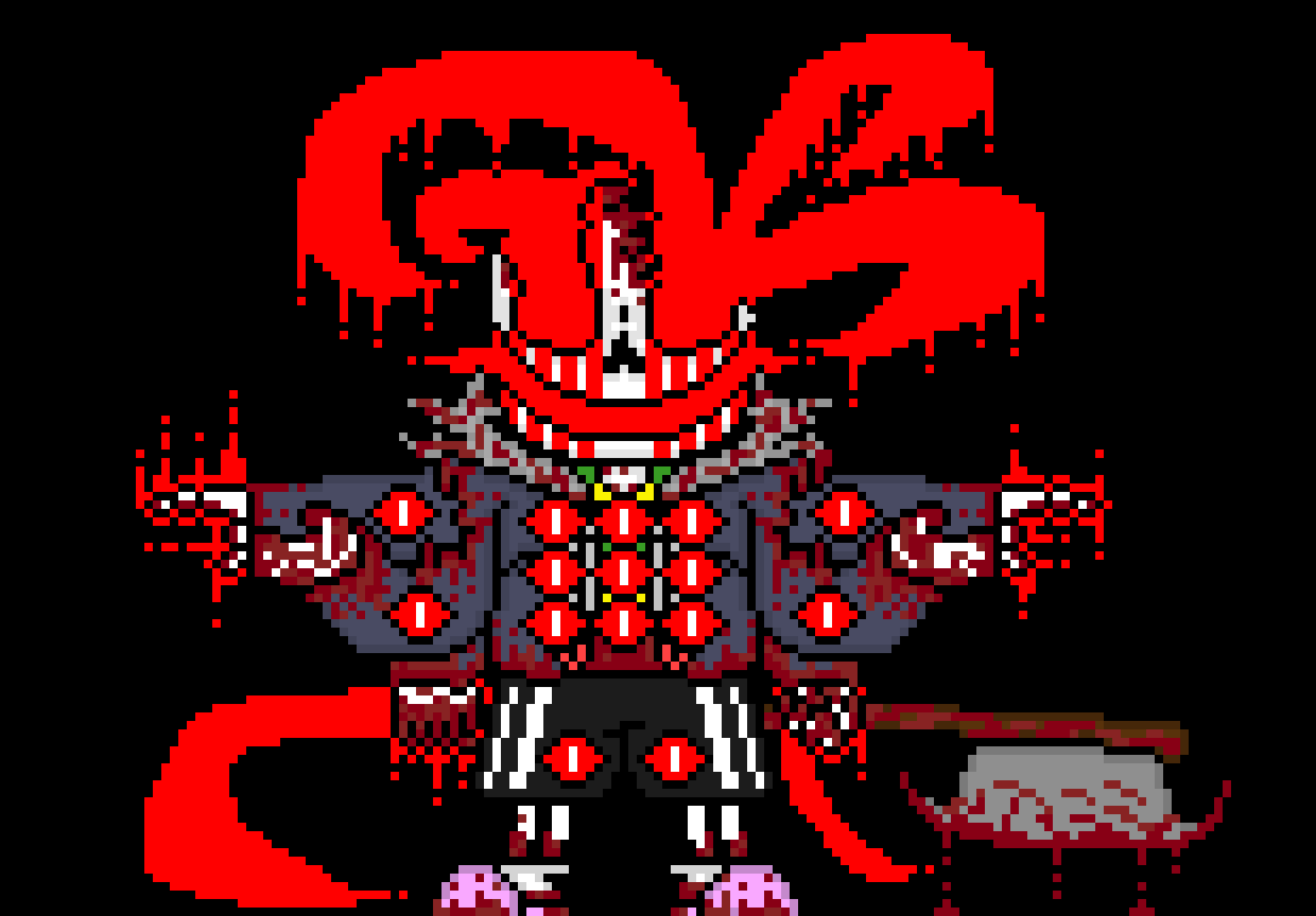 [e8cb42] Quintuple! Terror: *easily kills frisk* you guys are just trash at killing things arent you?