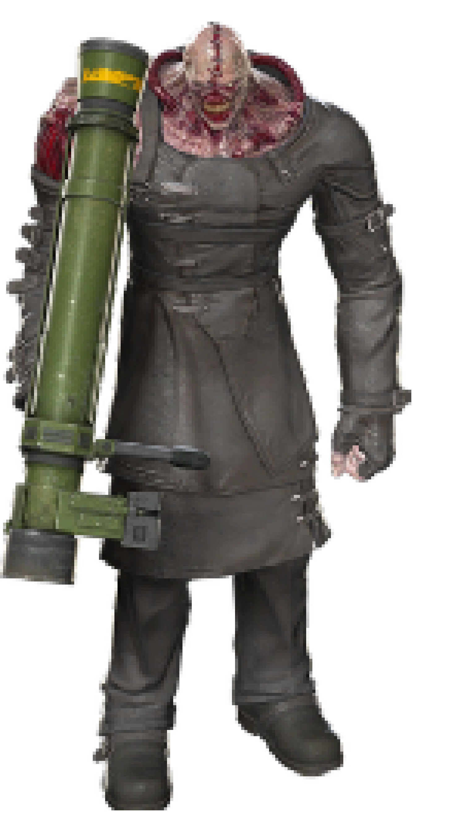 [006d2b] When I invision Nemesis, I usually think of a walking tank that hunts you down to the ends of the Earth relentlessly. He's ruthless, viscious, but also calculating. He's effectively a hitman of one's making; a lethal weapon with the knowledge of how to optimize it's own utilities.