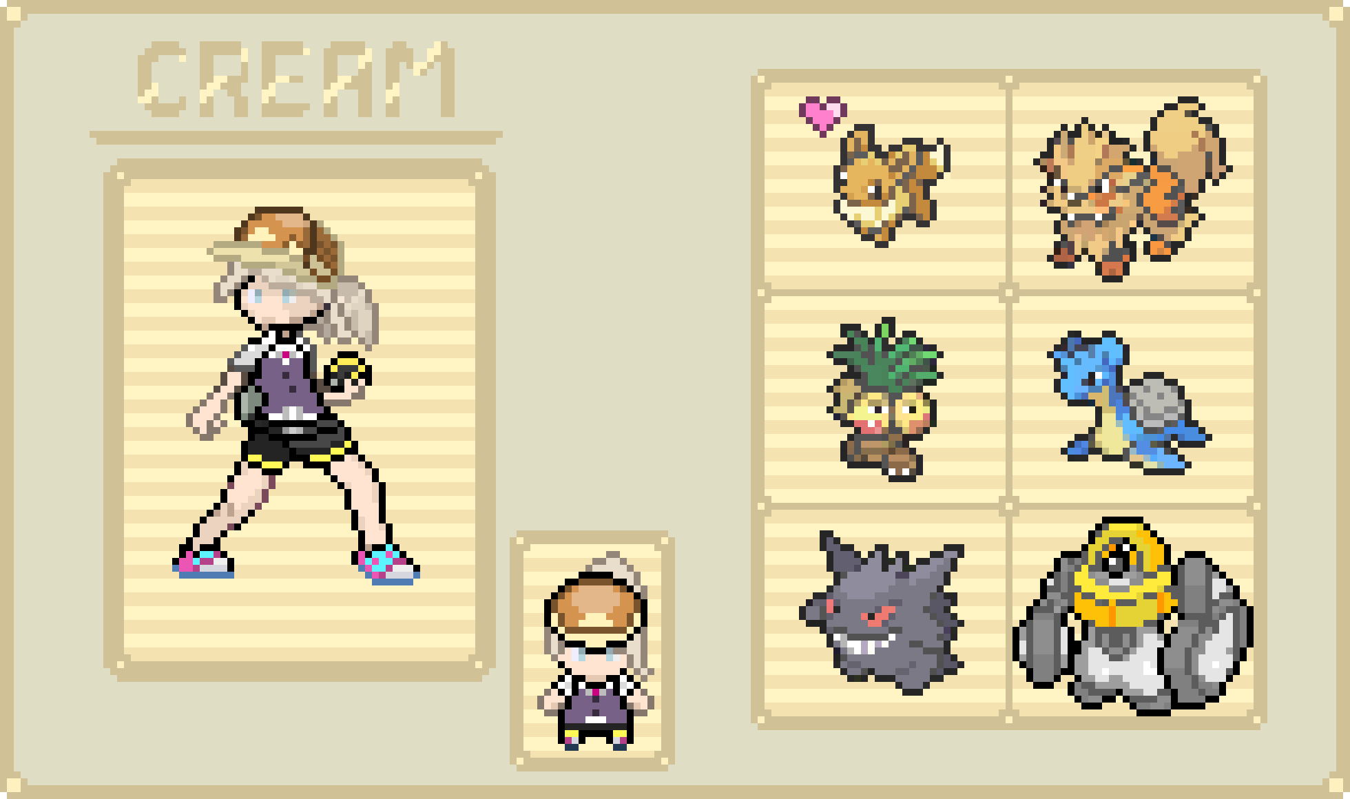 [0031a6] pokemon Cream sprite + team+ Melmetal