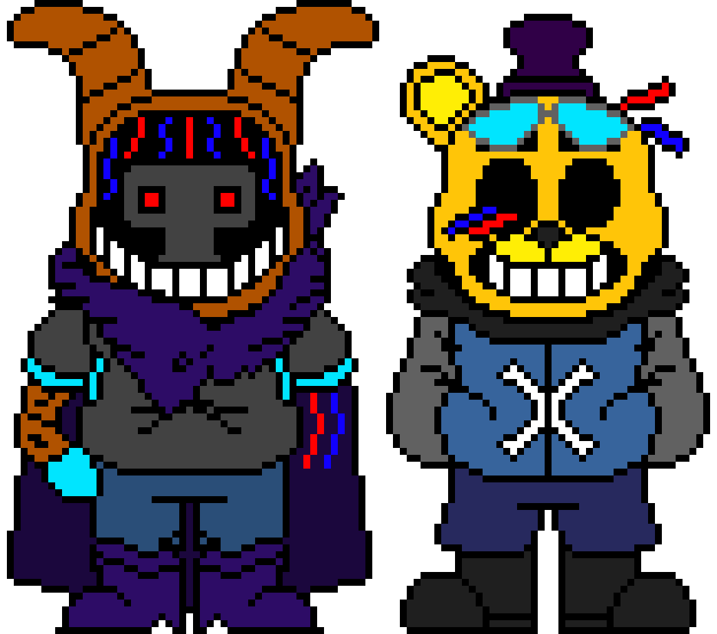 PeterPlay19 and his friend in FNaF 2