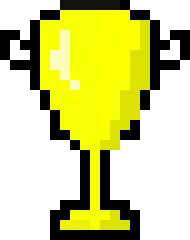 golden 8 bit cup