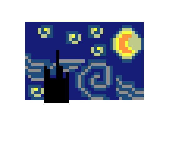 [9664c4] Van Gogh Starry Night Boo