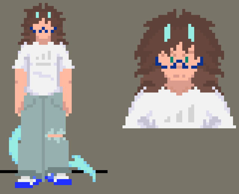 [816c09] Best ref I have currently,,, Sylly, she's pretty much normal, works as an electrician- promptly due to her electrokinesis. Though her Cryokinesis is more favored. A flaw would be that she's clumsy in a majority of situations. Prior to infection- yay.