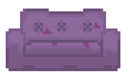 [528606] purple red couch