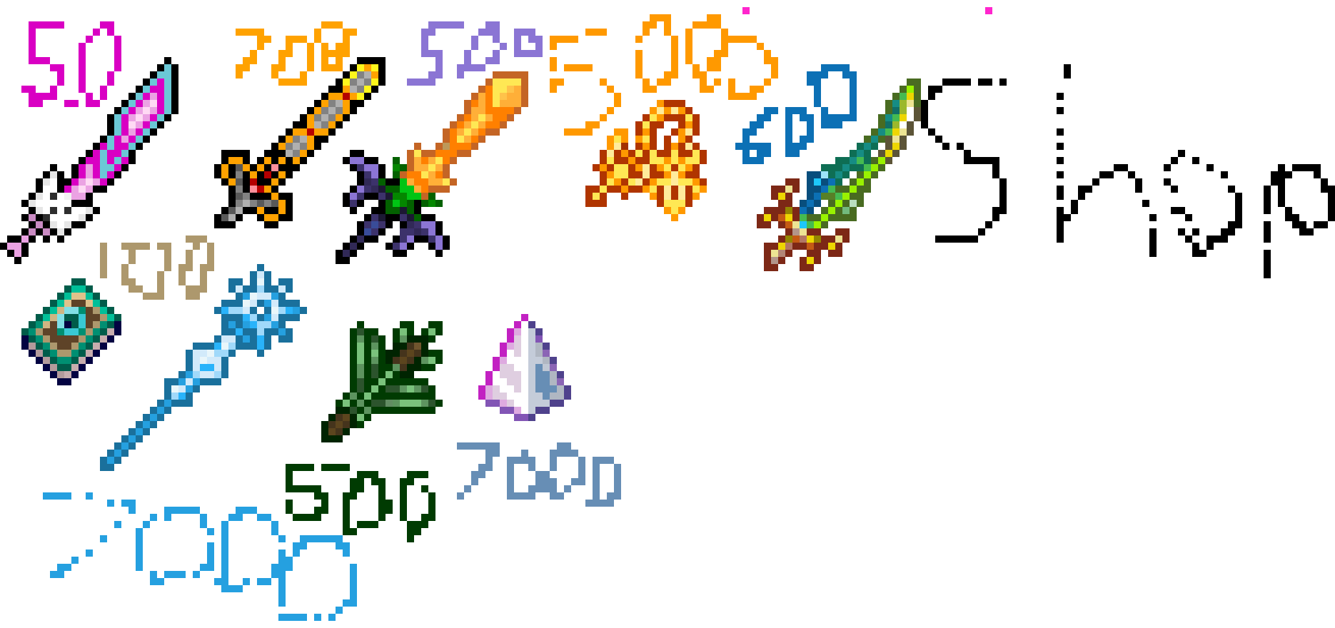 Terraria Weapons shop