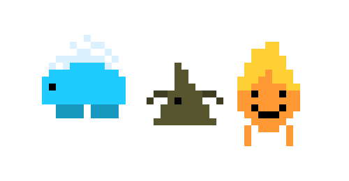 [60b603] crystal bunny, spikky, flamorb