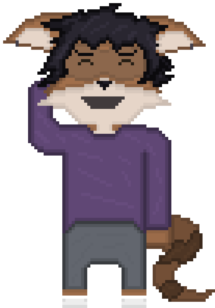 [a00846] Nate arm to head smile