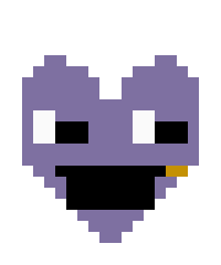 [85fc44] Purple Guy Heart