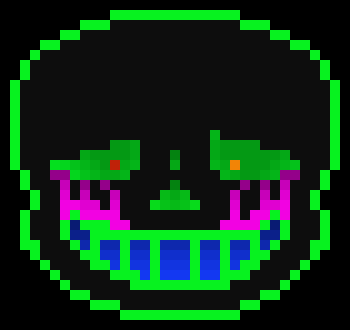 [0fe90d] ⮚I'm not this T-Pose Sans guy. I put that in my bio as a joke. I had no idea what they did.