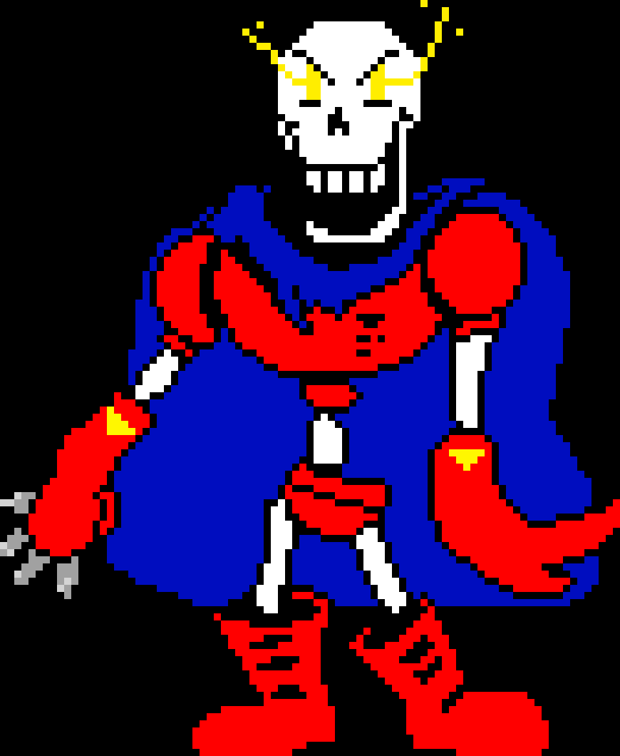 powertale Papyrus sprite