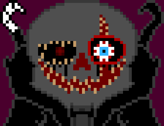 [616e70] *He slices the strings with his sickle, then he summons blue bones in Switch*