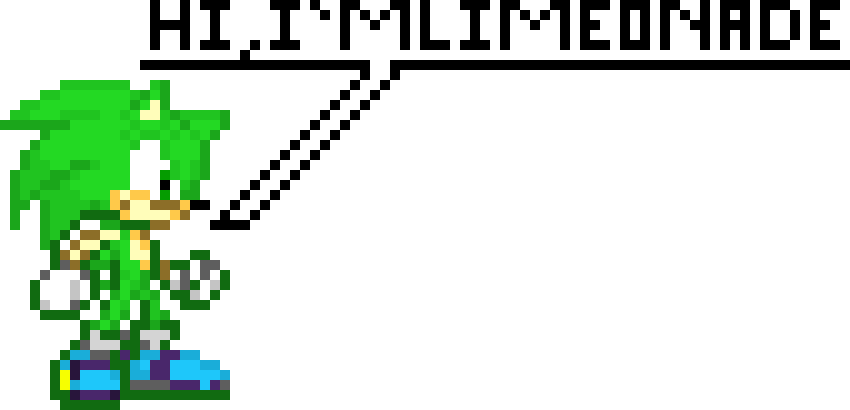 [d91522] Limeonade the Hedgehog (Lol just a recolor of sonic)