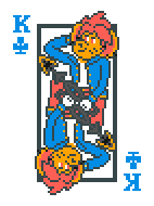 [2153e2] Brass Comm King of Clubs Contrast Template