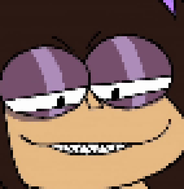 [95989c] but um... to continue.... when someone is stuck in this world, their memories are basically forgotten. henry is a big example of this, throughout a second playthrough of the game, you can use the weird glass to see hidden messages and overtime, you can see that henry is basically forgetting who he is. (the messages are theorized to be all written from henry)... right now im just kind of explaining characters here-- sammy being next, he's important to how the ink machine claims victims... at some point near sammy's office, a pipe burst and exposed sammy to a frick ton of ink... because of this sammy started to try and get more ink, basically becoming an addict to ink, at some point, buddy once saw him drink some of it with how he was. the ink basically changed sammy to where he started to become more crazy and worshipping the demon that most didn't even know existed at the time. sammy was at some point dragged into the world, and you see how he is in the game... 