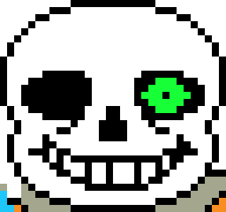 [9b2227] Sans Sprite Glowing Eye