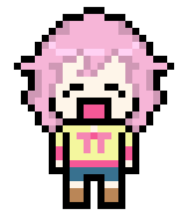 [eb00e4] danganronpa emu smile updated pixel sprite base