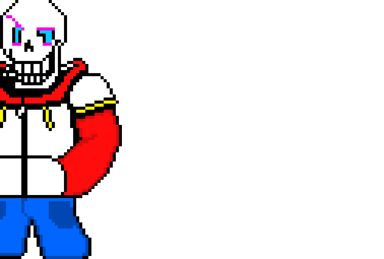 TS!Underswap Papyrus Sprite V2 (Colored)