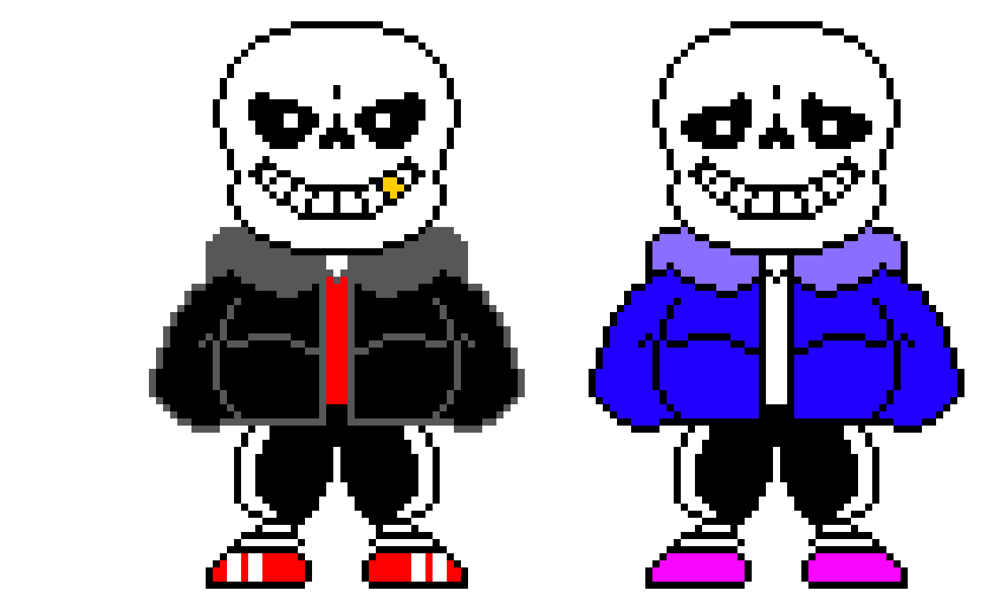 Underfell and Undertale fanmade sprites