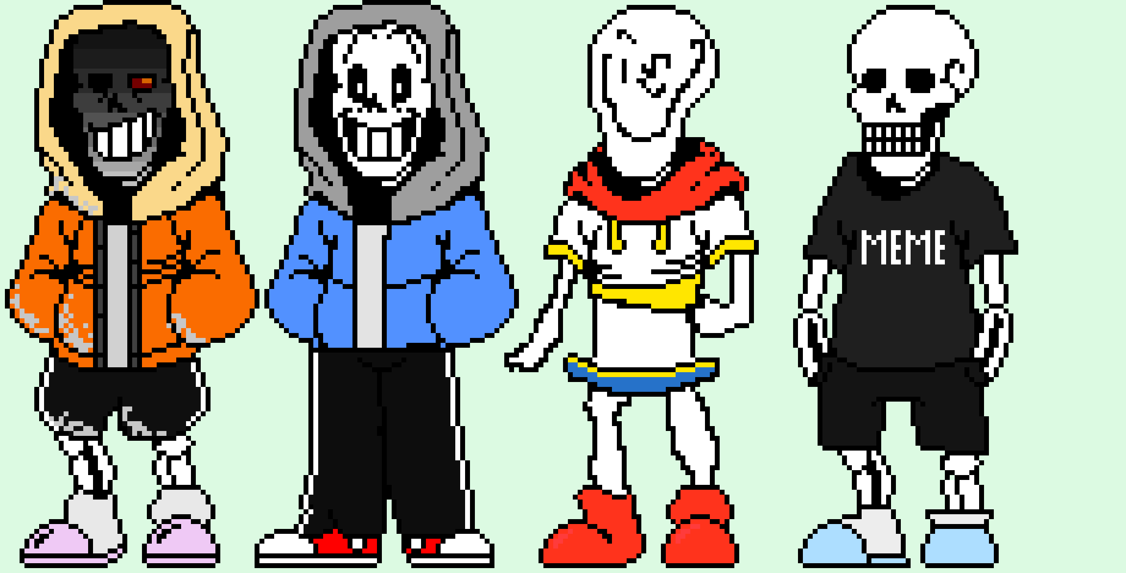 Allan's new outfit for halloween (and spep and Shwapped papyrus new design i guess)